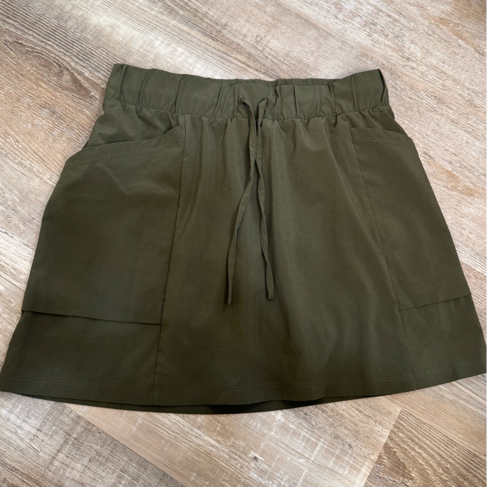 Olive Tennis Skirt
